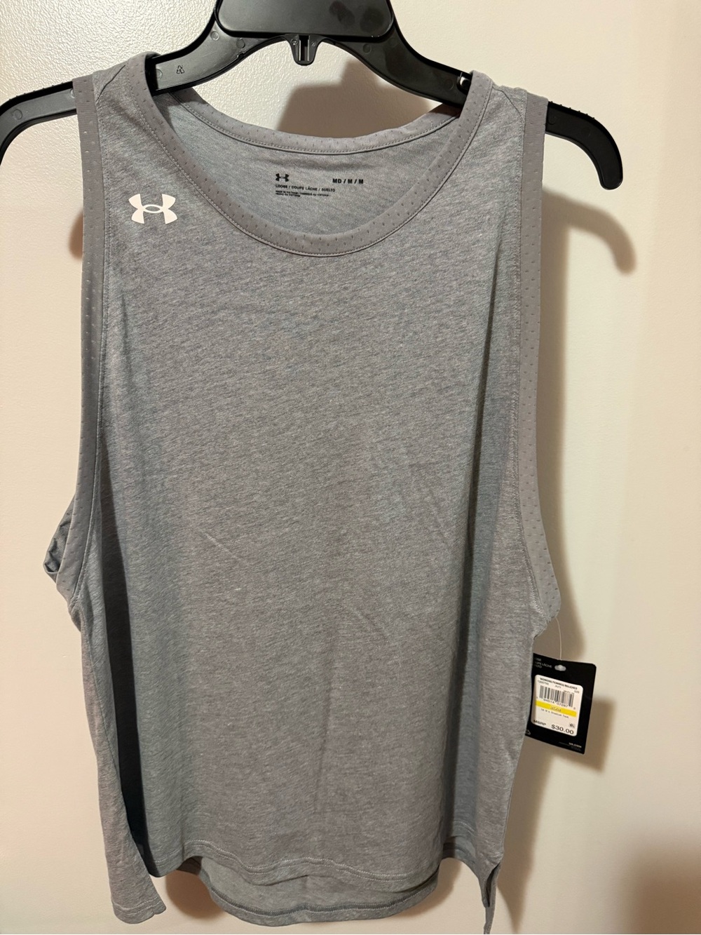 Under Armour Light Gray Women's Athletic Tank Top